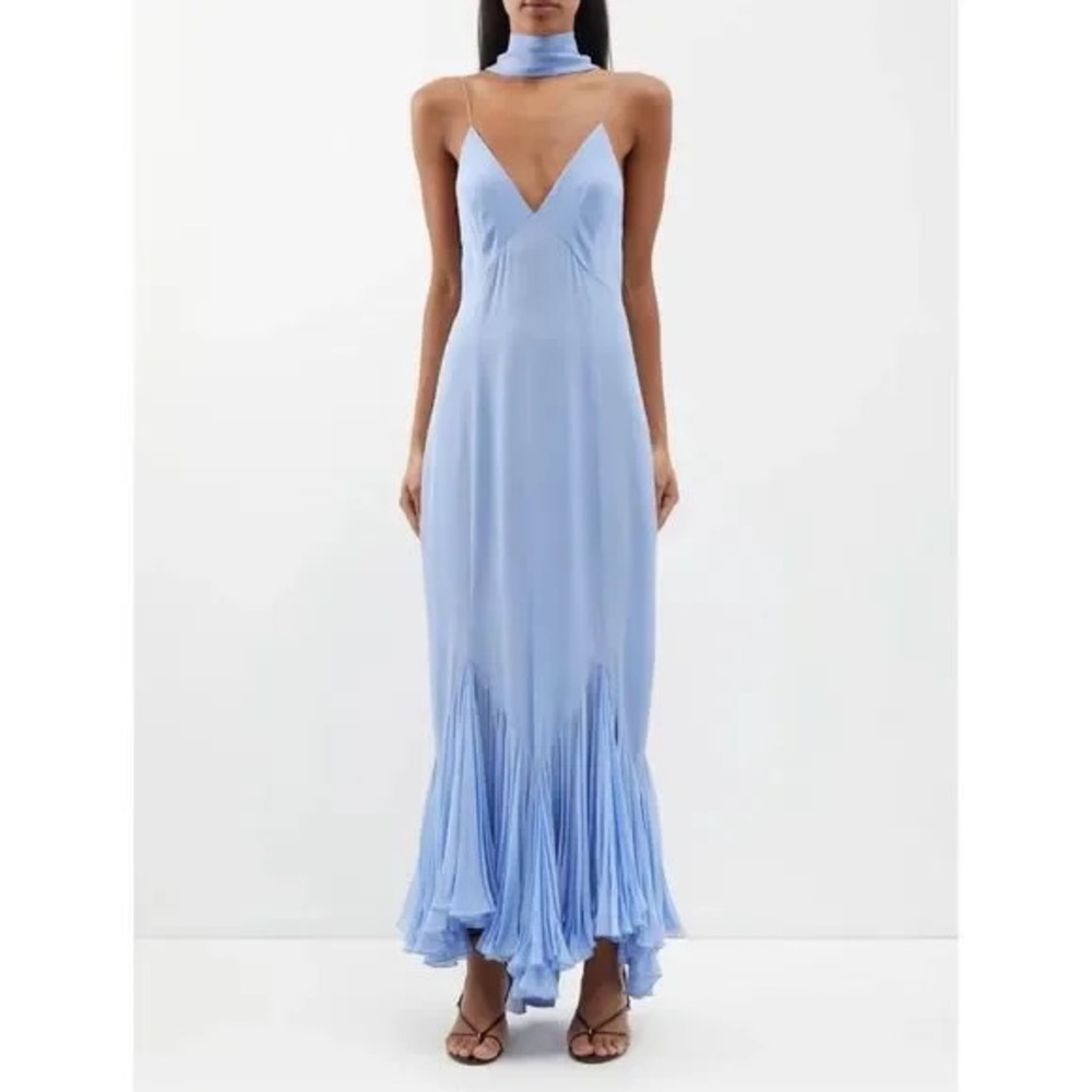 Cornflower Blue Candita Maxi Prom Dress